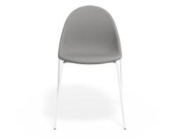 P 4 Pebble Chair Cloudgreyfabricseat 4postwhite