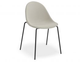 Pebble Fabric Light Grey Upholstered Chair