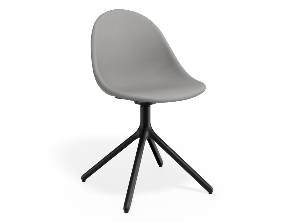P 1 Pebble Chair Cloudgreyfabricseat Swivelbase