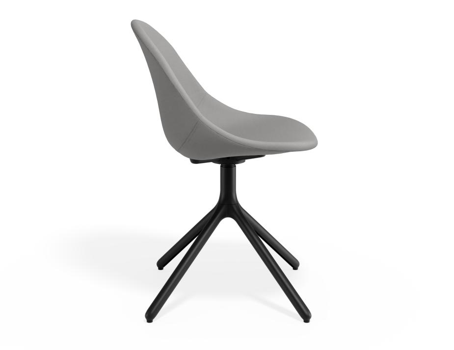 P 3 Pebble Chair Cloudgreyfabricseat Swivelbase