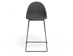 P 4 Pebble Kitchenstool Greyfabricseat Blackframe