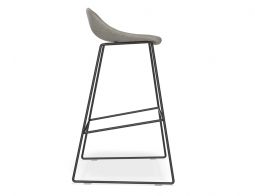 Pop Stools Grey Leather Side