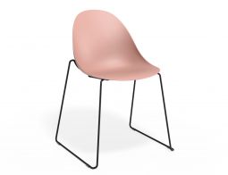 P 1 Pebble Chair Pinkseat Sledblack