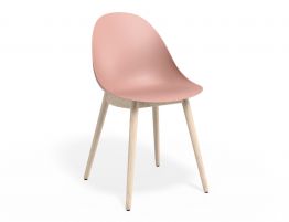 Pebble Chair Soft Pink with Shell Seat