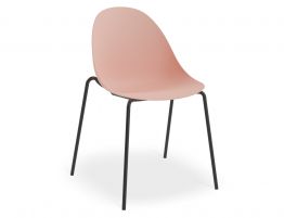 Pebble Chair Soft Pink with Shell Seat