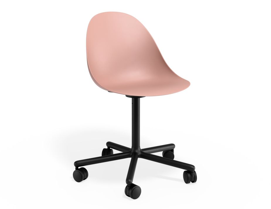 P 1 Pebble Chair Pinkseat Swivelcastors