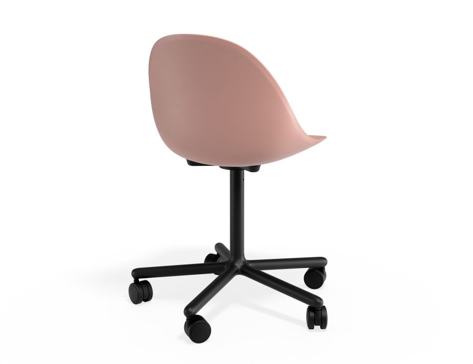 P 2 Pebble Chair Pinkseat Swivelcastors
