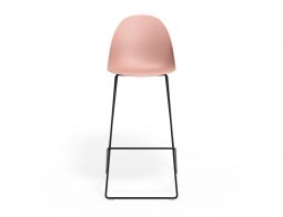 P 4 Pebble Barstool Pinkseat Blackframe