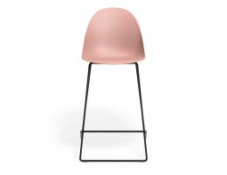 P 4 Pebble Kitchenstool Pinkseat Blackframe
