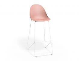 Pebble Soft Pink Stool Shell Seat