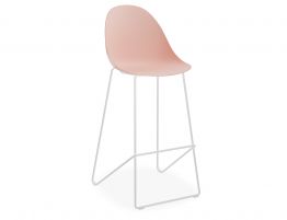 Pebble Soft Pink Stool Shell Seat