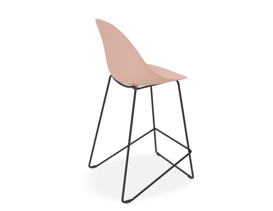 Pebble Kitchen Stool Pink 3