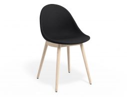 P 1 Pebble Chair Anthracitefabricseat Beechbase