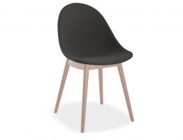 Pebble Anthracite Fabric Upholstered Chair