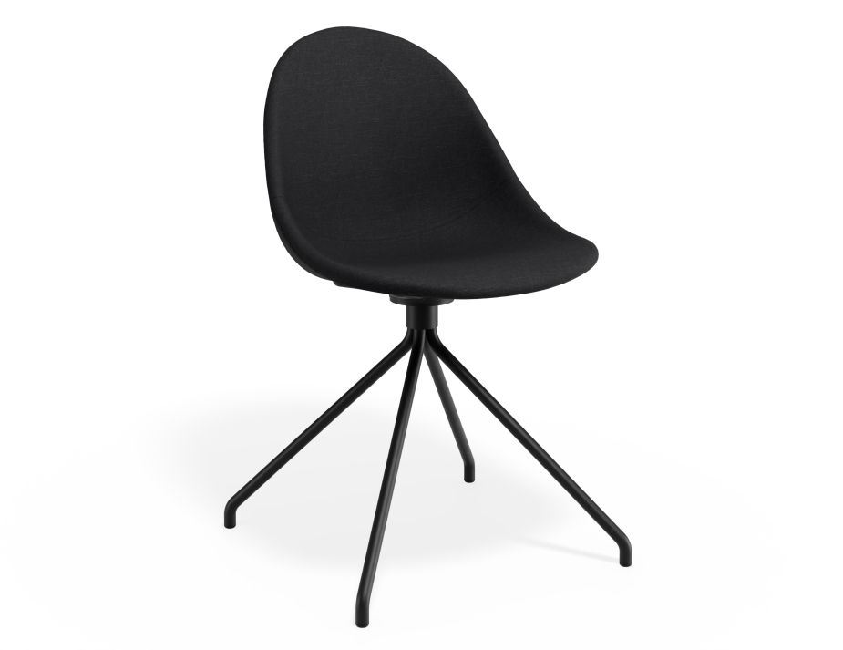 P 1 Pebble Chair Anthracitefabricseat Pyramidfixed