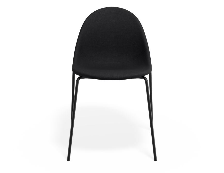 P 4 Pebble Chair Anthracitefabricseat 4postblack