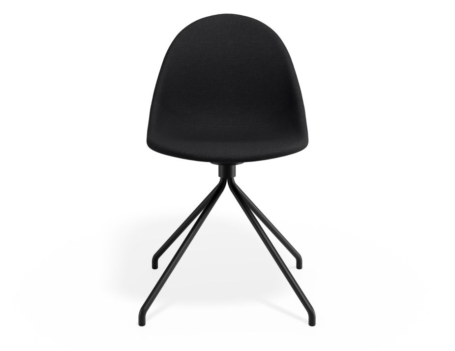 P 4 Pebble Chair Anthracitefabricseat Pyramidfixed