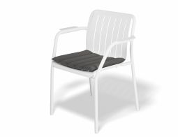 Roku Armchaircushion White Charcoal1