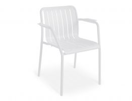 Roku Outdoor Armchair in Matt White