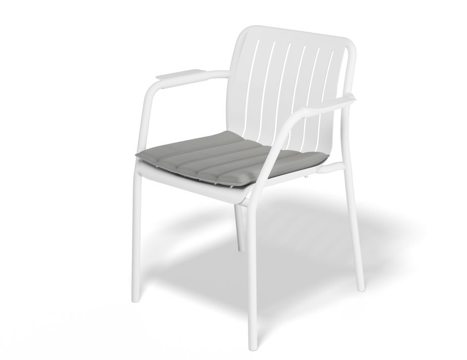 Roku Armchaircushion White Lightgrey1