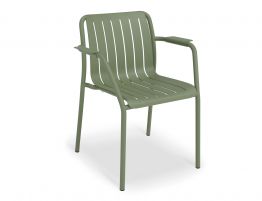 Roku Outdoor Arm Chair in Matt Eucalyptus Green