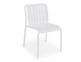 Roku Outdoor Dining Chair in Matt White