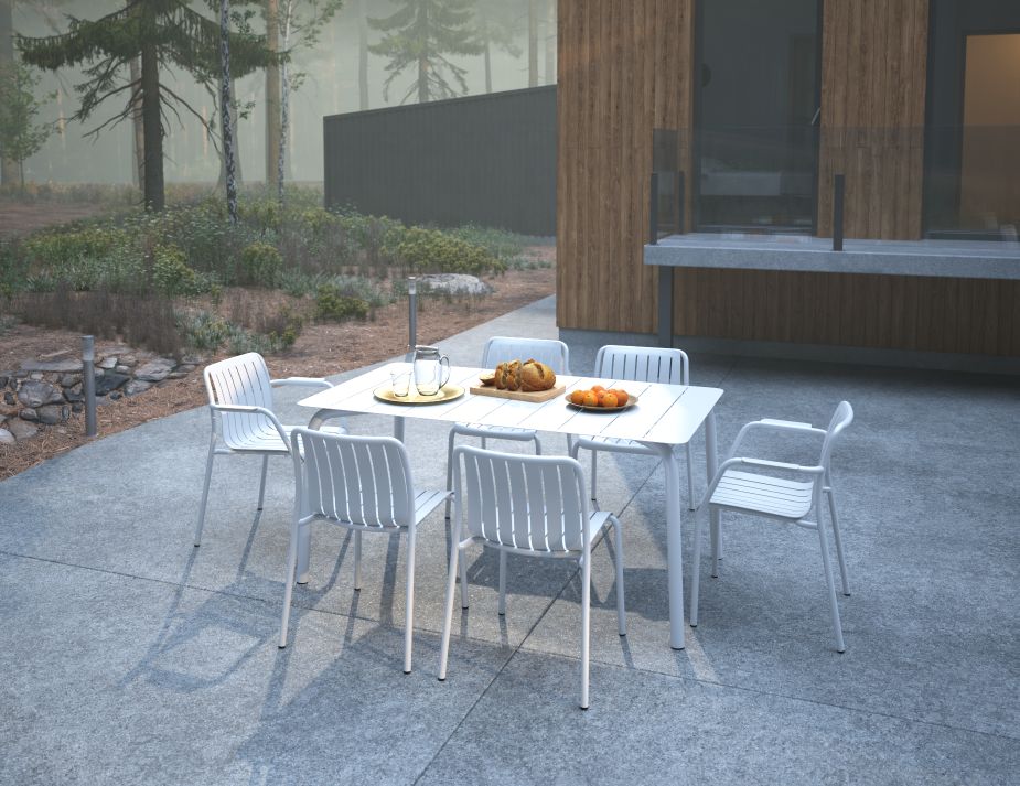 L 1 Roku Diningset160 White1