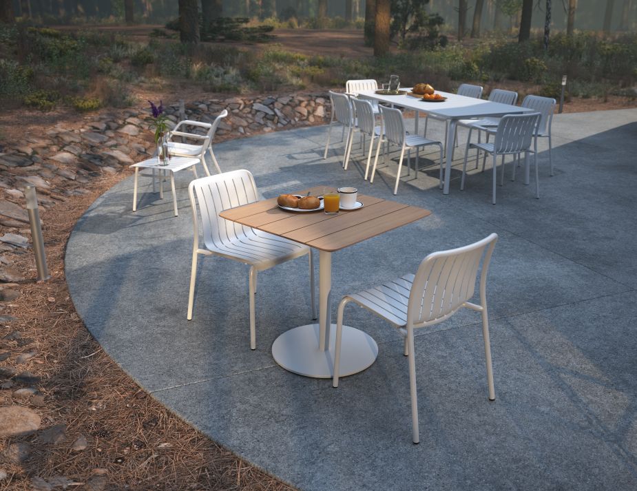L 2 Roku Cafeset White