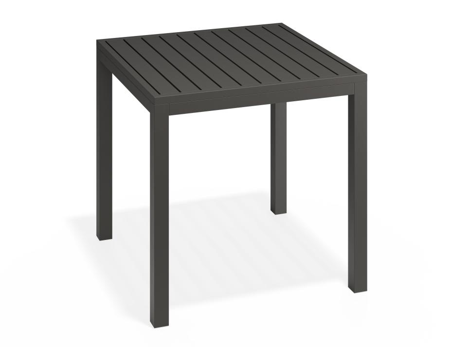 P 2 Halki Table 77x77 Charcoal