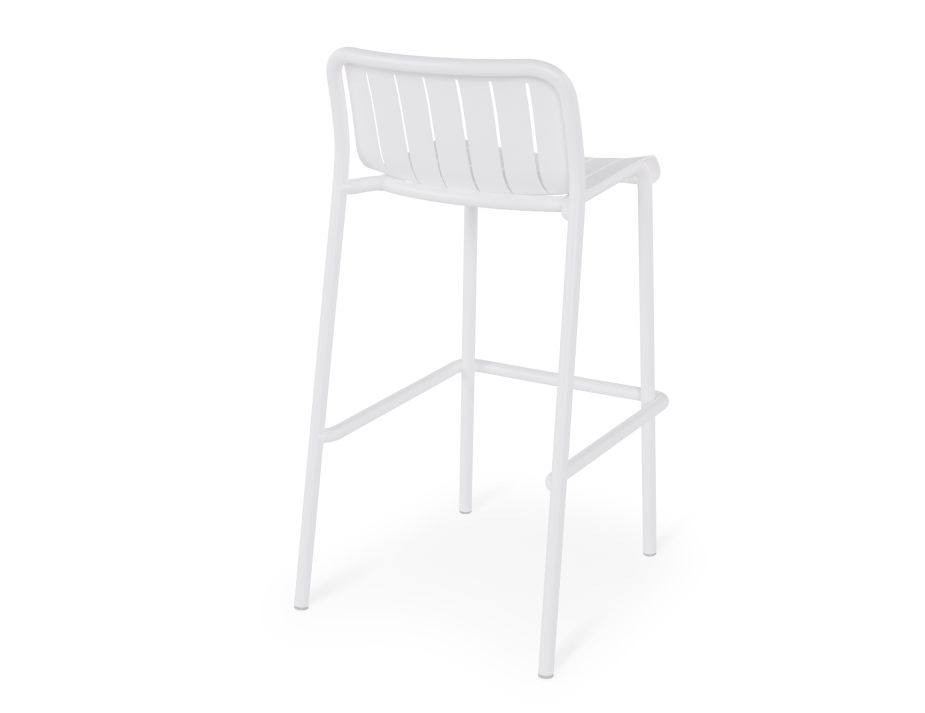 Bar Stool White BACK