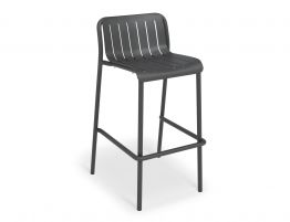 Roku Outdoor Bar Stool in Matt Charcoal