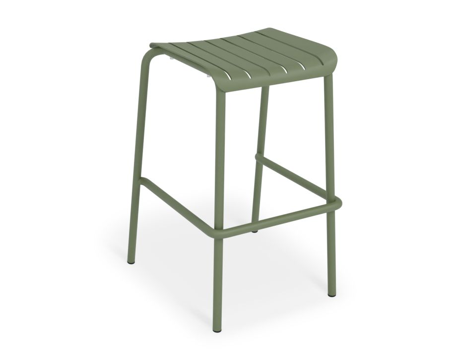 Roku Outdoor Backless Bar Stool for Commercial and Hospitality