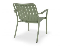 Roku Low Relax Arm Chair Green BACK