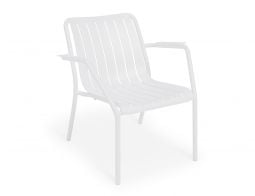 Roku Low Relax Arm Chair White MAIN