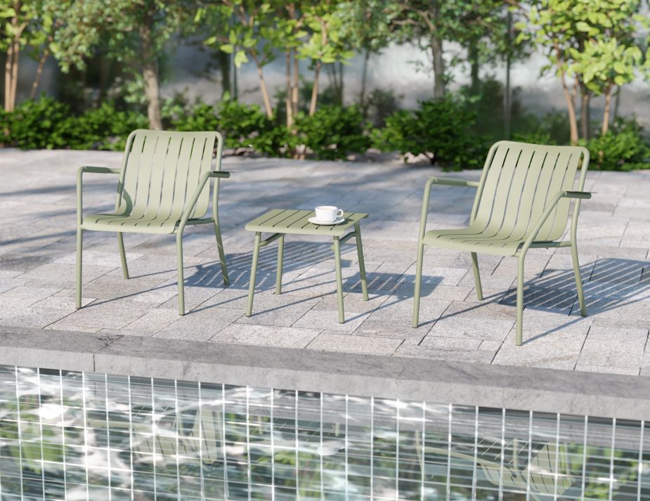 Green outdoor stool discount