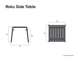 Roku SideTable Dimensions