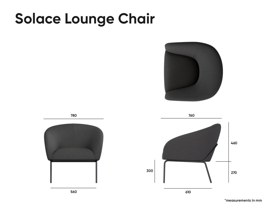 Stylish Solace Lounge Chair for Commercial Hospitality Settings