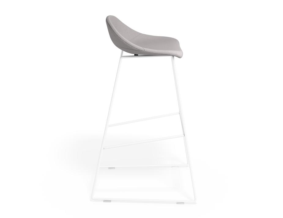 P 3 Pop 75cm Lightgreyfabric Whiteframe