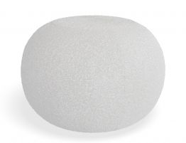 Ronde Pouf in Stone Boucle - Large