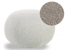 Ronde Pouf in Elephant Boucle - Large