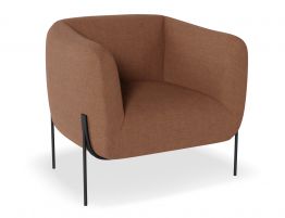 Belle Lounge Chair - Terracotta Rust