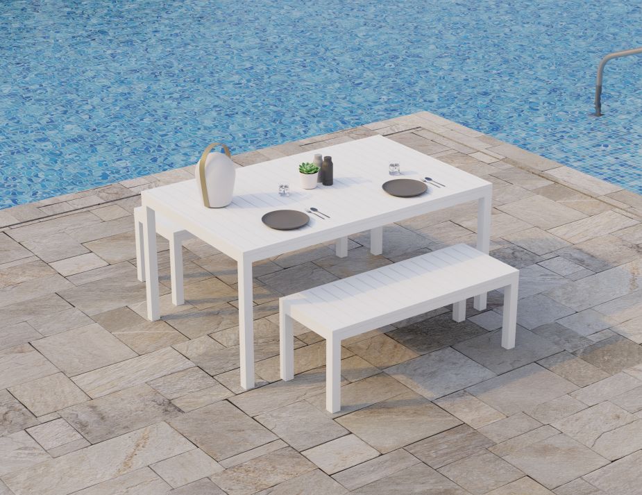 Stylish Halki Outdoor Bench Seat for Commercial Environments