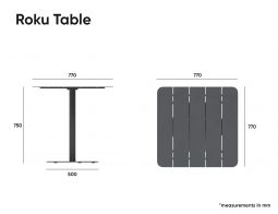 Roku BarTable Dimensions