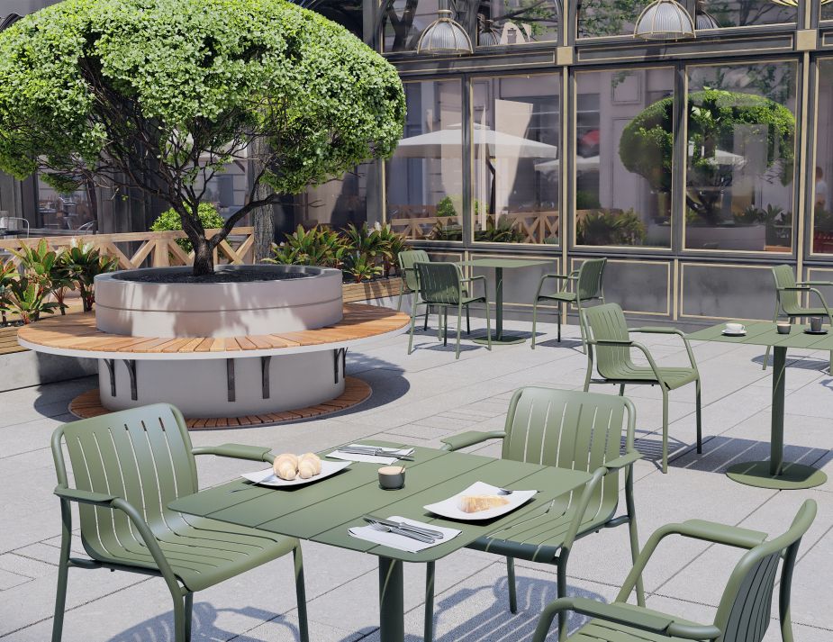 Outdoor hot sale cafe tables