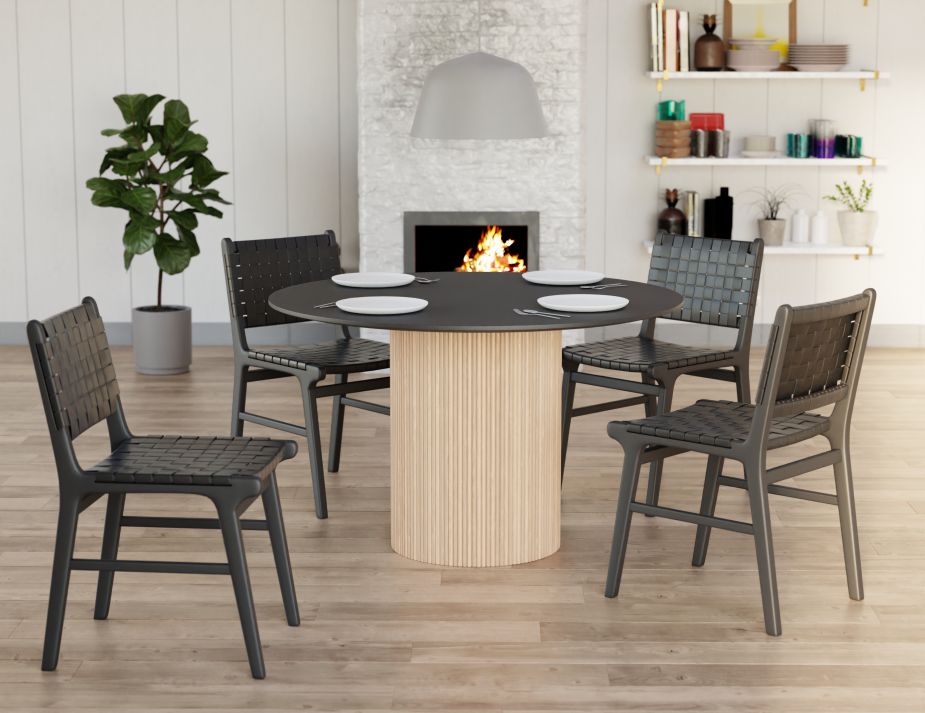 Black frame dining chairs store