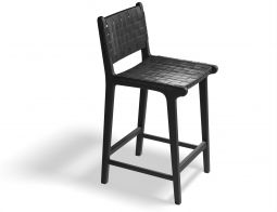 Brooklyn Kitchenstool Blackframe Blackleather 2