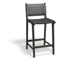 Brooklyn Kitchenstool Blackframe Blackleather