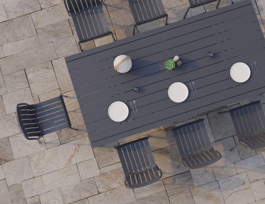 Charcoal Default Roku DiningChairs Poolside Top