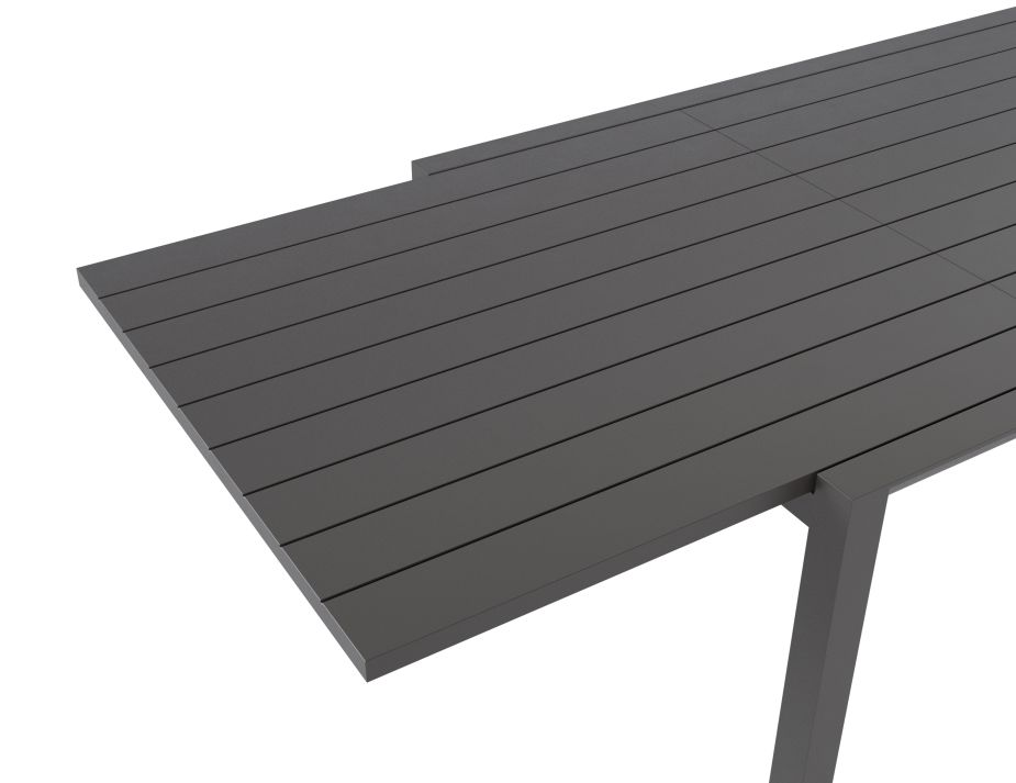 Charcoal Extendable Table Closeup2