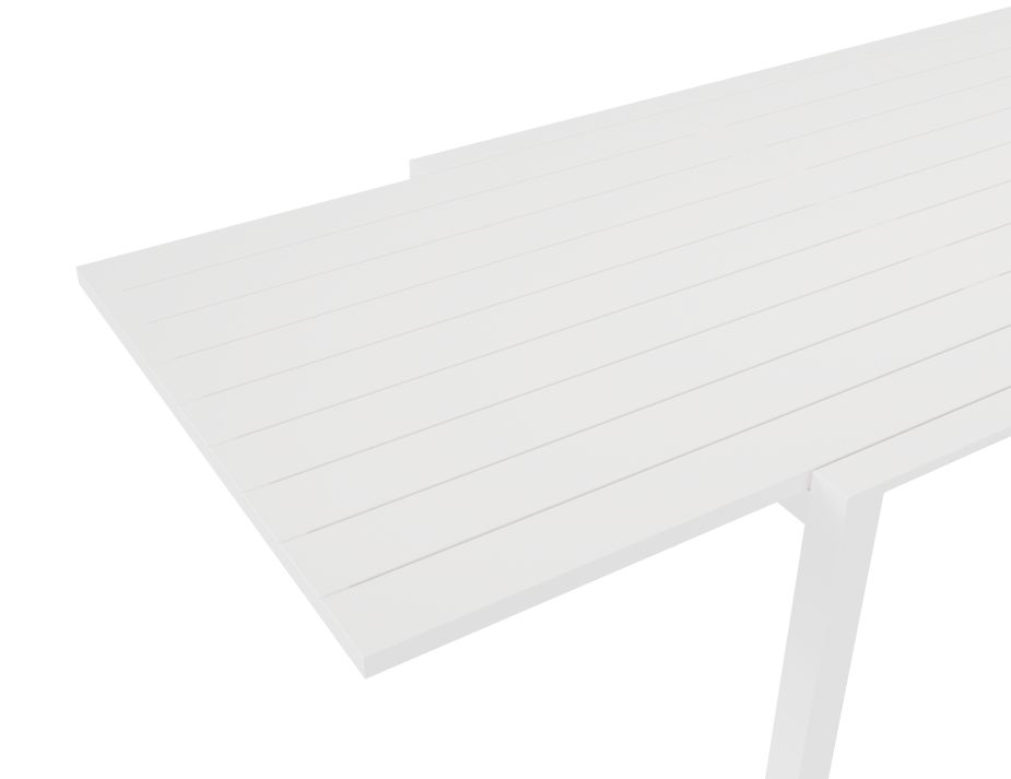 White Extendable Table Closeup2